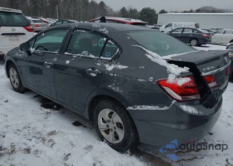 2013 Honda Civic Lx from USA, damaged, VIN 2HGFB2F57DH581941